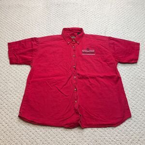 Blue Generation Shirt Ladies XXL Red University of Georgia Short Sleeve Button